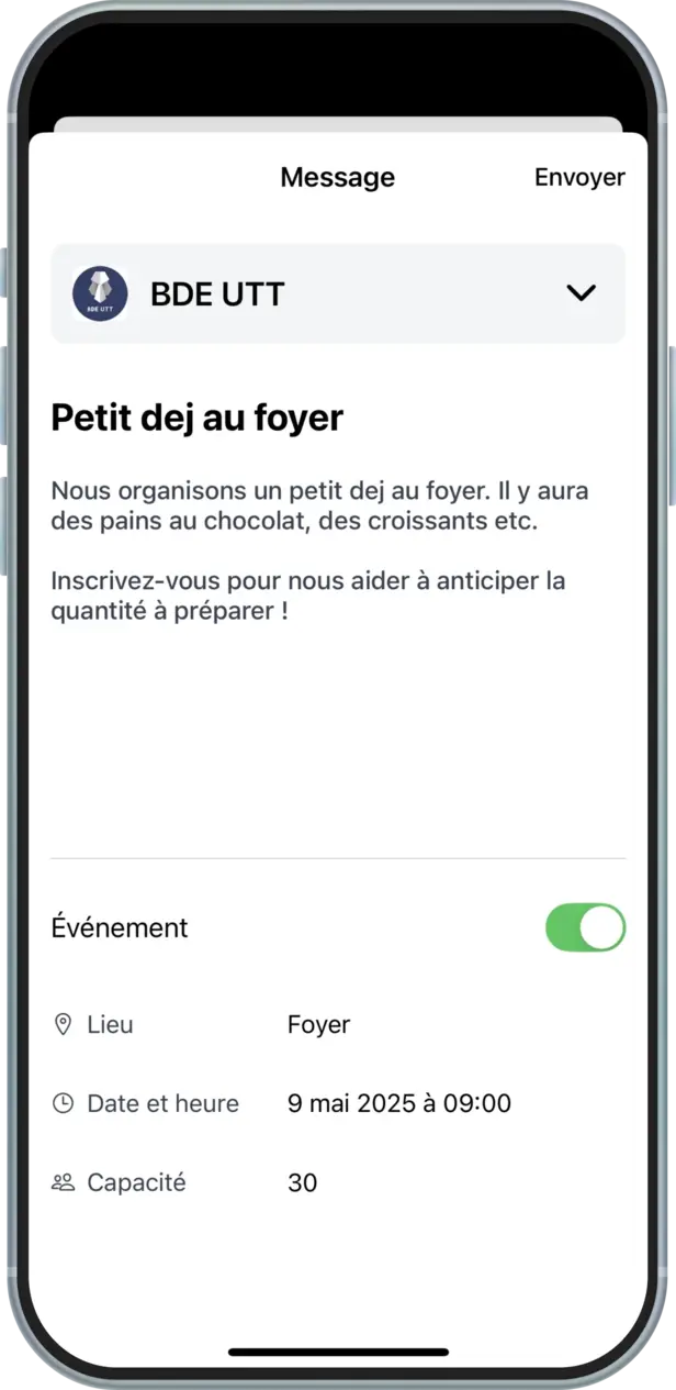 Post app screenshot